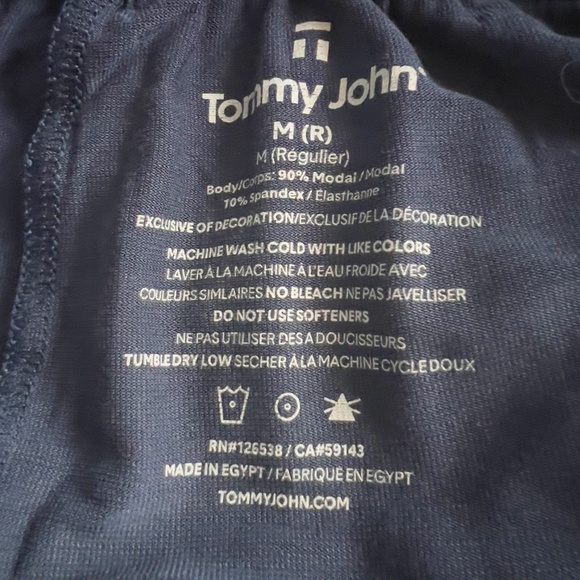 Tommy John blue lounge pants size M (R) regular medium pyjama bottom modal - Picture 4 of 5